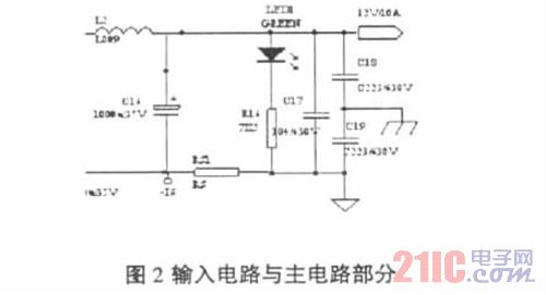 输入电路与主电路部分