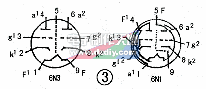 6N1,6N3管腳圖