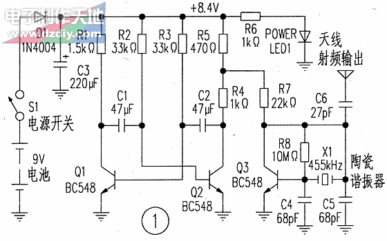 455KHz中頻信號(hào)發(fā)生器455KHz Signal Generator