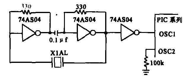 外部串行諧振振蕩電路