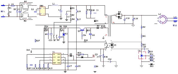 基于轉換器AX6066+A433的LED驅動電源設計(電子工程專輯)