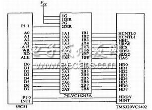 TI74LVC16245A芯片電平轉換硬件電路