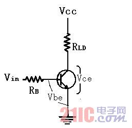 三極管開關(guān)電路，各主要測試電的電壓圖