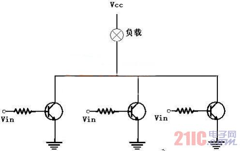 三極管開關(guān)之并聯(lián)聯(lián)接