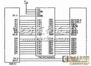 TI74LVC16245A芯片電平轉換硬件電路