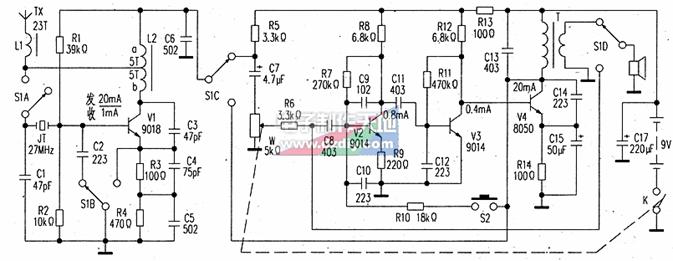 順風(fēng)耳報(bào)話兩用無線對(duì)講機(jī)剖析Four Transistor Interphone