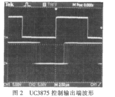 UC3875控制輸出端波形