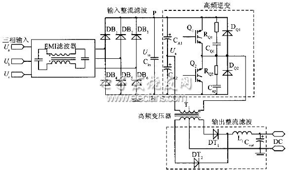 图2 功率主电路原理图