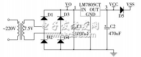 圖3 降壓整流濾波電路