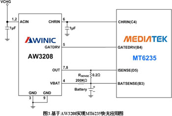 基于AW3208的智能手机快速充电方案