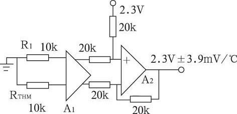 图4  铅酸蓄电池温度补偿电路