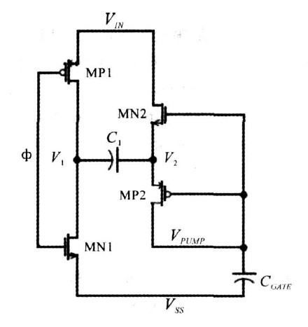 圖2 自舉電荷泵原理圖