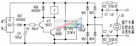 红外线探测开关电路图Infrared Switch