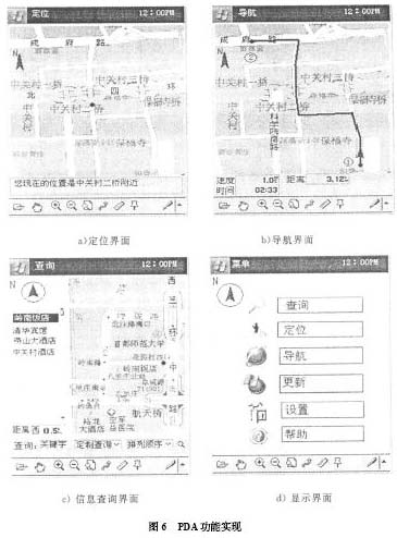 PDA 软件子系统设计与实现