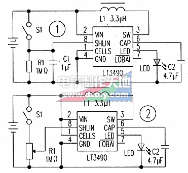 大功率LED恒流电路LT3490 LED DRIVER