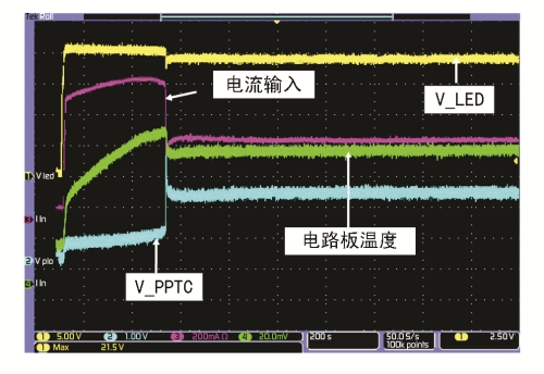 圖4、PPTC器件跳閘前后的電路狀態