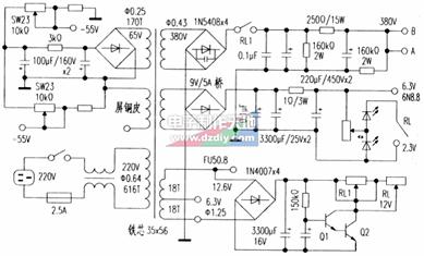 FU-50膽功率放大器--電源電路FU-50 Vacuum tube amplifier