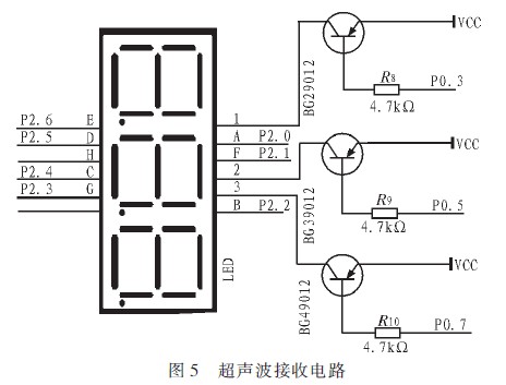 超聲波測距硬件設計的顯示電路