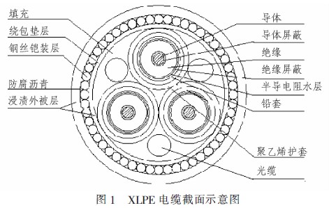 復合海纜結構示意圖