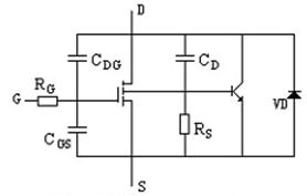 功率MOSFET的等效电路图