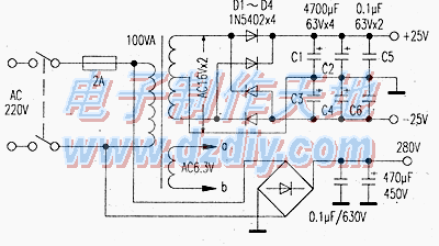 LM4766膽石混合功放機電源電路圖LM4766 POWER AMPLIFIER