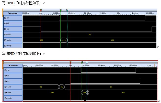写HPIC\HPID的时序截图