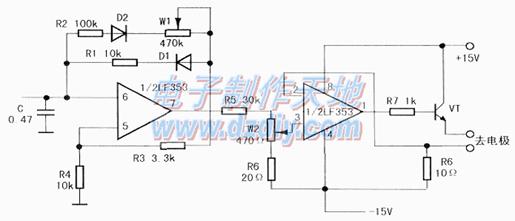 易制的家用脈沖治療儀電路圖Low frequency signal generator