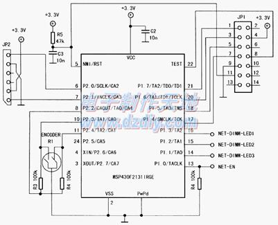 可调亮度的三基色LED照明灯电路图TPS62260 LED driver