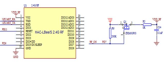 圖4  無線傳輸模塊電路