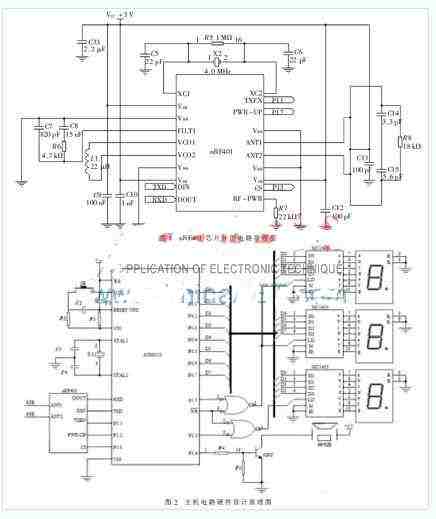 本系統主機硬件電路設計圖