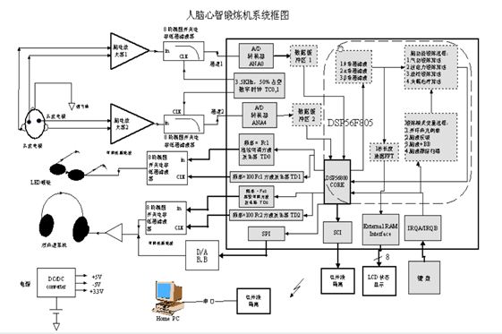 人腦心智鍛煉系統結構框圖