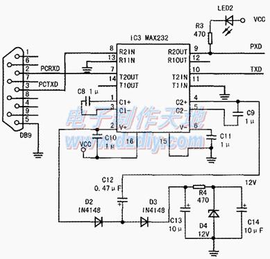 有保护功能的51单片机编程器电路图Microcontroller Programmer