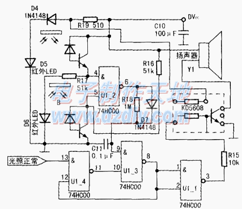 入侵報警器的設計與制作Light control alarm