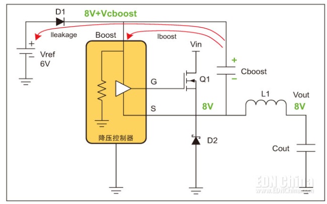 圖3，升壓電容放電,。