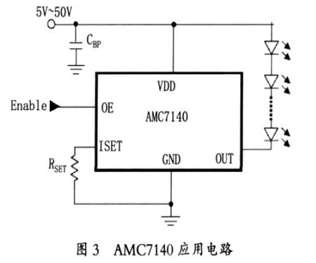 圖3 AMC7140應用電路