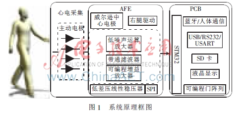 基于模拟前端的便携式动态心电分析系统