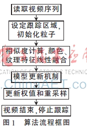 融合颜色与纹理特征的粒子滤波目标跟踪