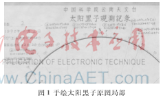 基于SVM手繪太陽(yáng)黑子圖像背景提取方法