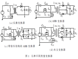 低應力高效非對稱半橋變換器設計