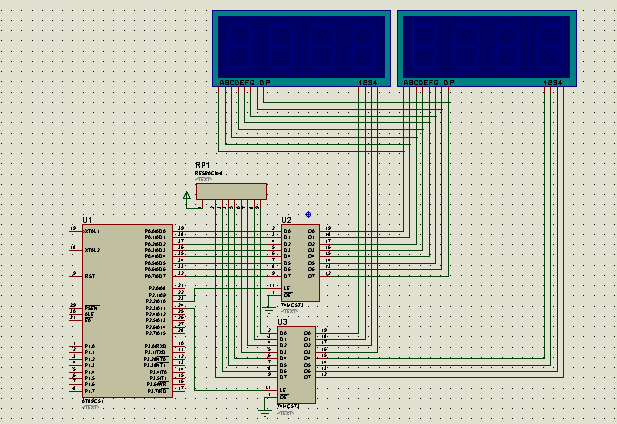 基于Proteus软件的8位数码管从0累加到9 - Pro