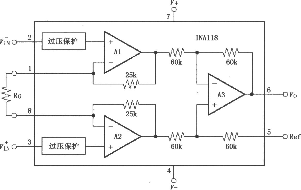 ina118精密低功率儀表放大器-電路圖-aet-中國科技核心期刊-最豐富的