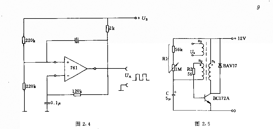 採用運算放大器的晶體振盪器電路