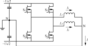 1 半橋逆變電路 由於只需要輸出兩相電壓,使得單相電機半橋