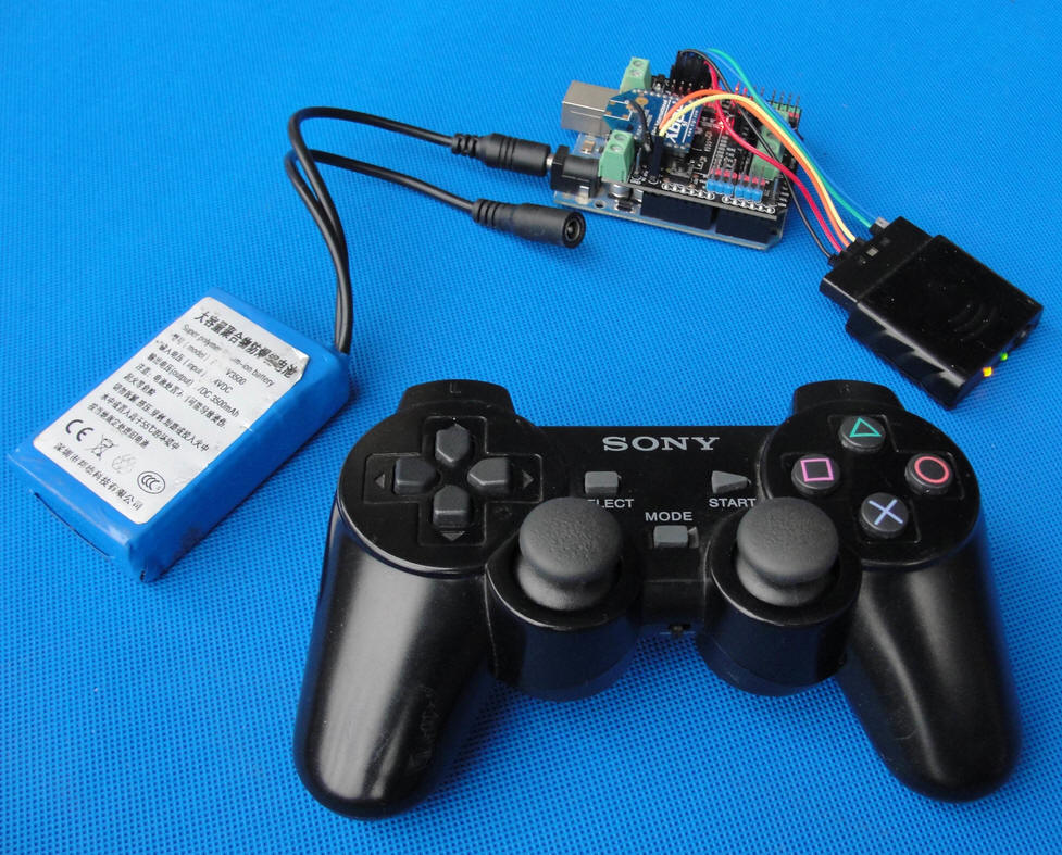 首先要了解sony ps2手柄是如何應用到arduino控制器中的