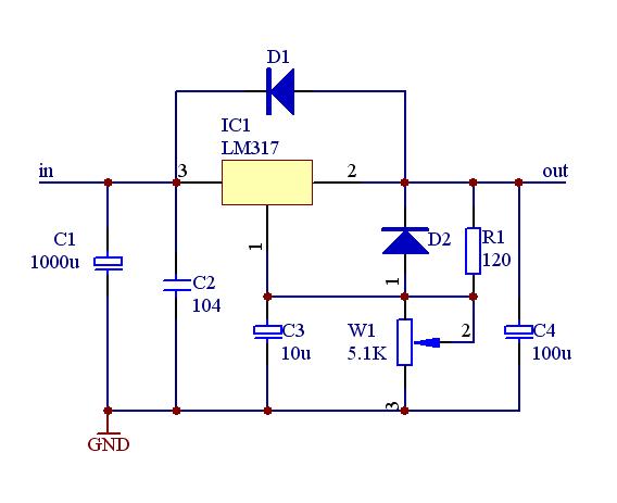 三端可調穩壓集成電路lm317的多種應用電路