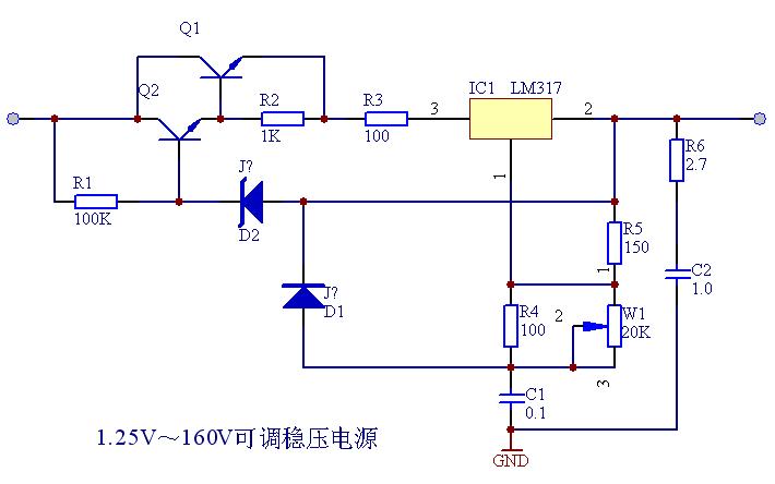 三端可調穩壓集成電路lm317的多種應用電路